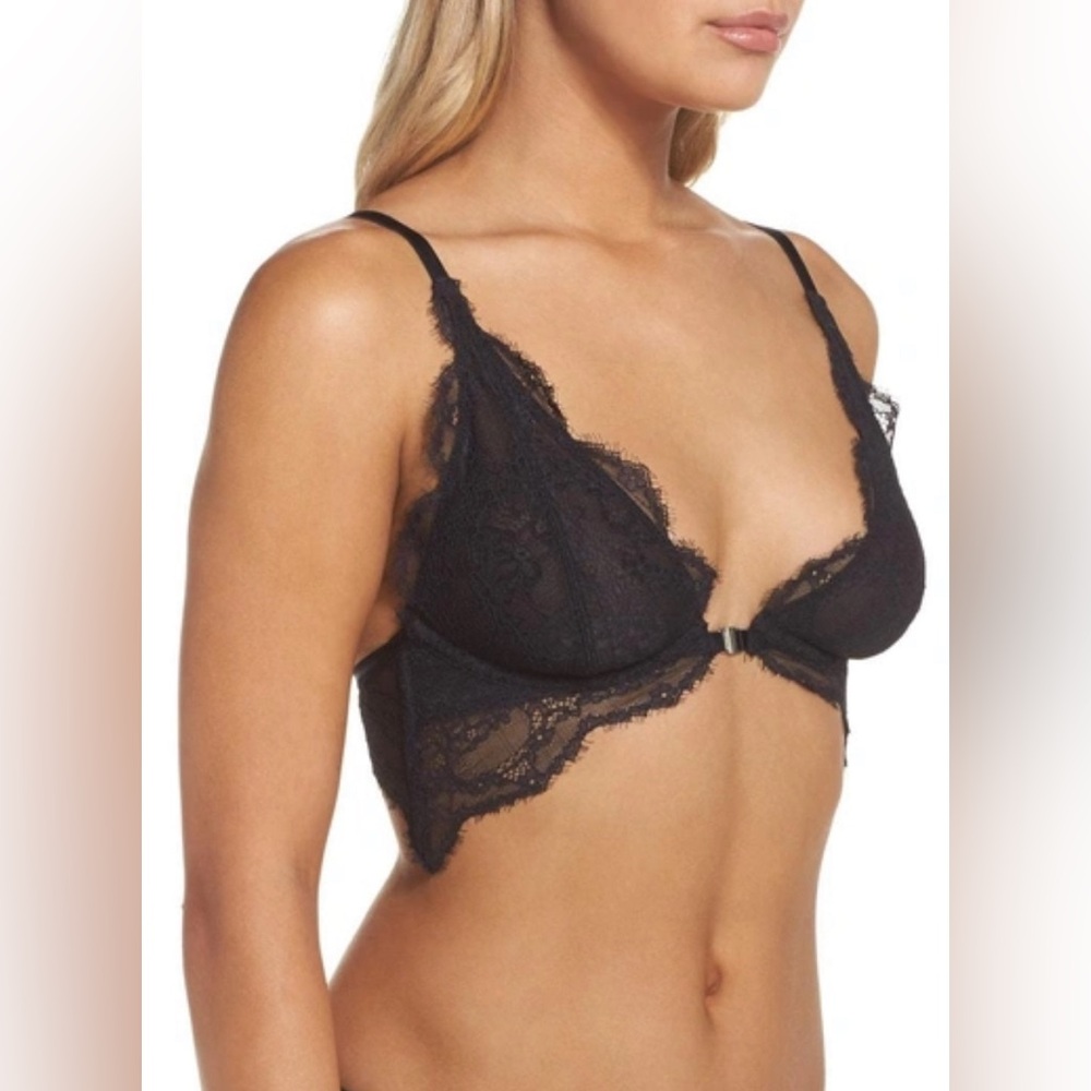 Free People NWT You're So Great Underwire Bra in Black